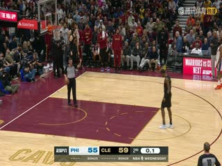 3月16日22-23赛季NBA常规赛76人VS骑士