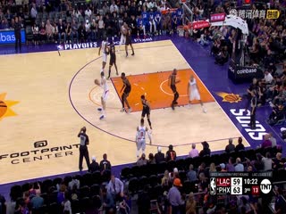 4月18日22-23赛季NBA季后赛R1G2快船VS太阳